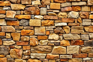 Obraz premium Background texture of wall made of different stones