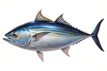 Fototapeta premium Tuna on white background