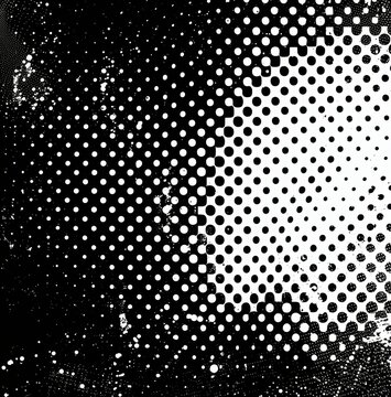 The texture is made out of dark, abstract photocopies with halftone patterns