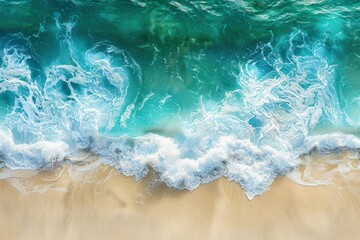 Fototapeta premium The ocean is calm and the waves are small