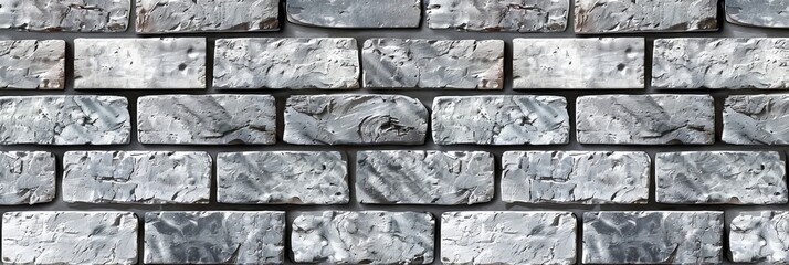 Obraz premium Stylish white washed brick wall texture that can be used as a design background.