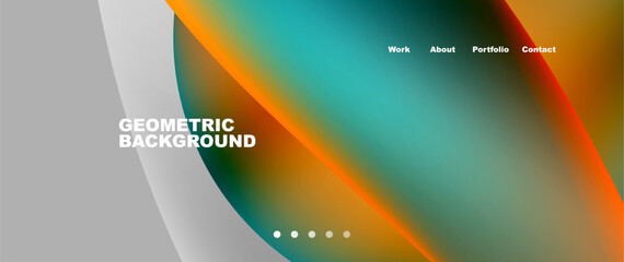 Colorful flowing shapes, wave lines with neon gradients. Vector Illustration For Wallpaper, Banner, Background, Card, Book Illustration, landing page