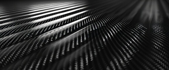 This is a digital illustration art work of a black carbon fiber material texture background.