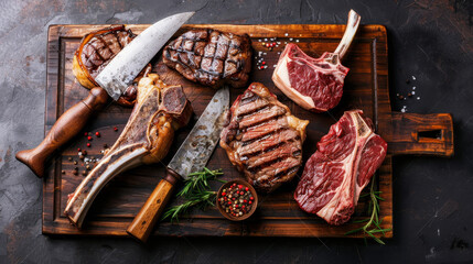  The steak is allowed to marinate for at least 30 minutes, allowing the honey to penetrate and flavor the meat.