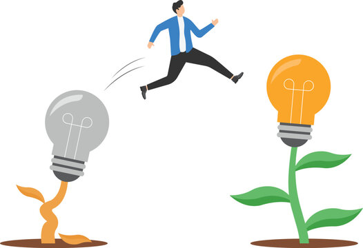 Business transformation, changing strategy, changing idea, realignment in business operations or new normal concept. 

