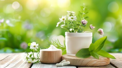 Natural Probiotic-Infused Skincare Lotion Highlighting Botanical Benefits for Healthy,Glowing Complexion