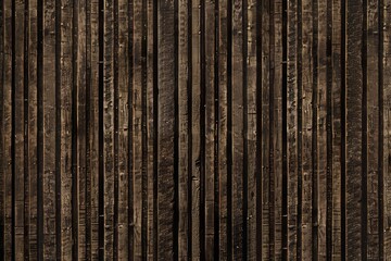 Fototapeta premium Vertical wooden slats texture for interior decoration, wallpaper background texture, backdrop texture for architectural 3D rendering.