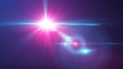abstract background with purple rays	
