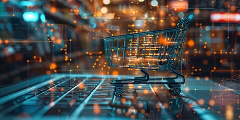 Developing an E commerce Platform on a Laptop with Visible Digital Interface and Creative Process