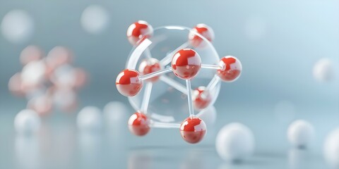 Visual Representation of Electrons Orbiting a Positively Charged Nucleus in 3D. Concept Physics, Electron Orbitals, Atomic Structure, 3D Visualization, Nucleus