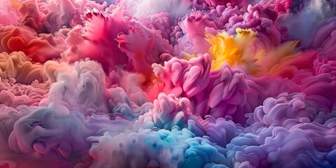 Fototapeta premium creative color cloud - an artificially generated colorful and creative design