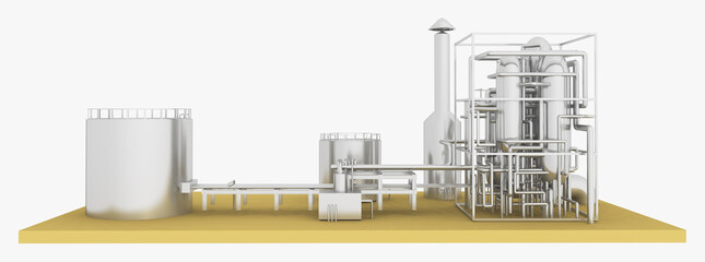 Erdölraffinerie, Freisteller