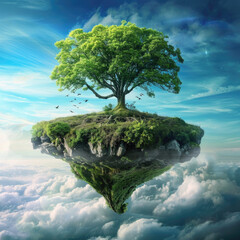 Arbre dans les nuages