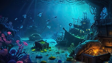 Obraz premium coral reef with fish