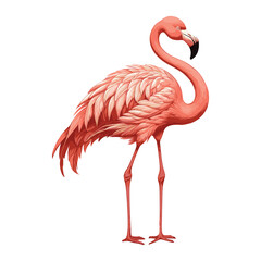 Cartoon Flamingo Illustration