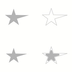 star icon on a white background, vector illustration