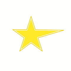 star icon on a white background, vector illustration