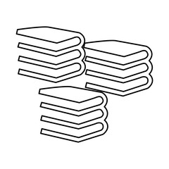 books icon on a white background, vector illustration