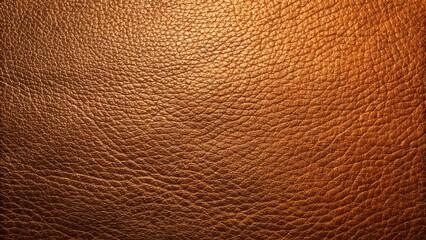 Fototapeta premium Luxurious rich brown bronze textured smooth leather surface with subtle small grain pattern, perfect for backgrounds or textures.