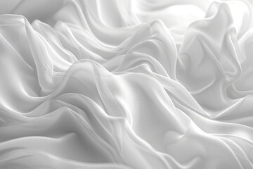 Obraz premium A white fabric with a pattern of lines and swirls