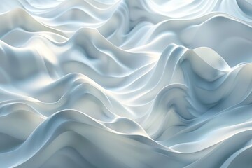 Obraz premium The image is a white, wavy surface that appears to be made of fabric