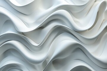 Obraz premium The image is a white wave with a lot of detail