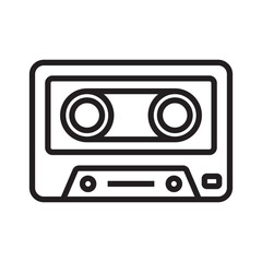 tape cassette icon symbol