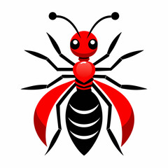 ant logo icon black shape white background