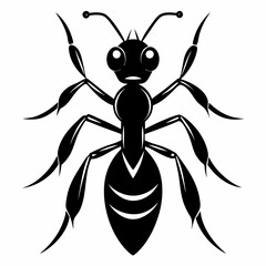 ant logo icon black shape white background