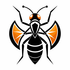 ant logo icon black shape white background