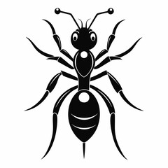 ant logo icon black shape white background