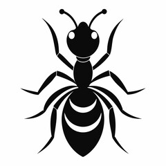 ant logo icon black shape white background
