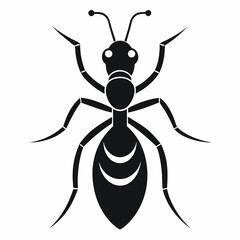 ant logo icon black shape white background