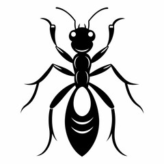 ant logo icon black shape white background