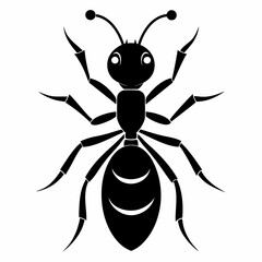 ant logo icon black shape white background