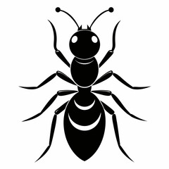 ant logo icon black shape white background