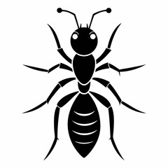 ant logo icon black shape white background