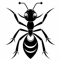 ant logo icon black shape white background