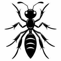 ant logo icon black shape white background