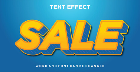 Sale editable text effect
