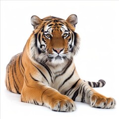 Fototapeta premium Tiger isolated on white background