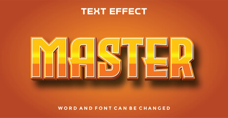 Master editable text effect