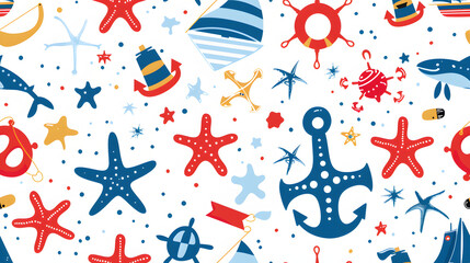 Obraz premium marine pattern
