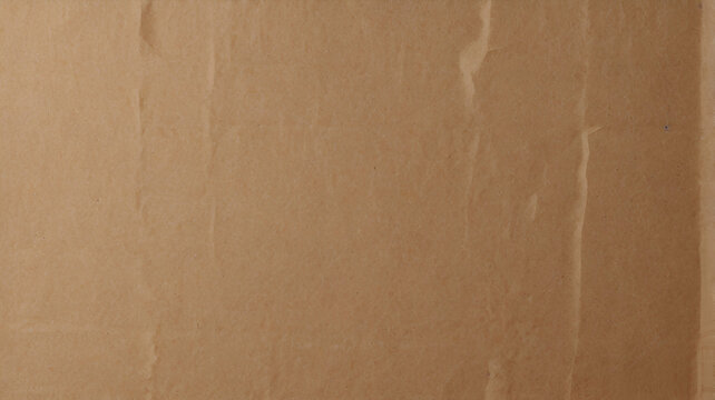 Creased pale light brown environmental friendly packaging butcher blank paper with texture background minimalism style and space for branding design.