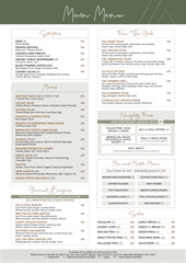 Fototapeta premium PUB DINING MENU DESIGN