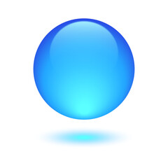  Glass sphere , 3D ball shiny.