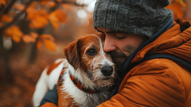 Person with their beloved pet, highlighting a perfect bond