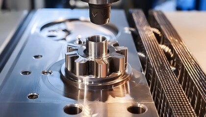 printing process using direct metal laser sintering fabricate detailed metal mechanical part advanced manufacturing technology