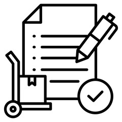 Purchase Requisition  Icon Element For Design