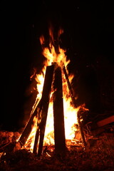 Lag Boomer bonfire on the night of the holiday
